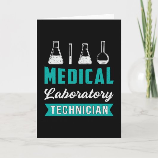 Medische Laboratoriumtechnicus Wetenschap Laborato Kaart (Voorkant)