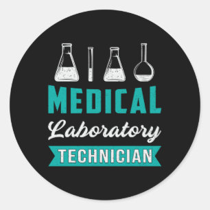 Medische Laboratoriumtechnicus Wetenschap Laborato Ronde Sticker