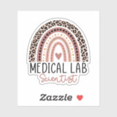 Medische laboratoriumwetenschapper MLS Regenboog Sticker (Vel)