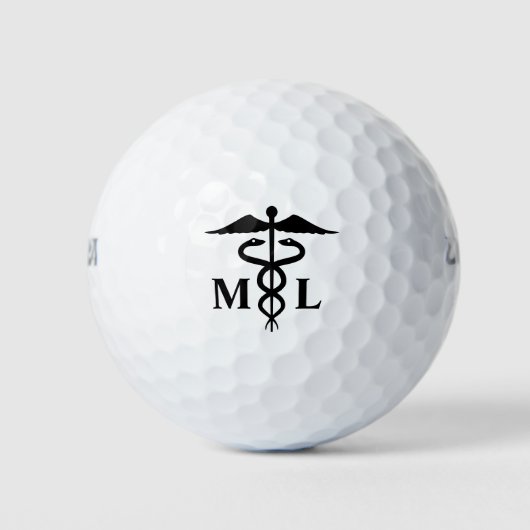 Medische Logo met Initialen Golfballen (Voorkant)