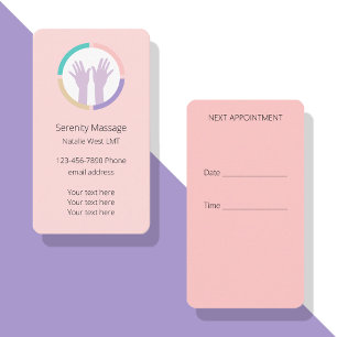 Medische Massage Therapie Afspraak Visitekaartjes