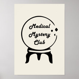 Medische Mysterieclub Minimalistische Wandkunst Poster