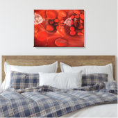 Medische nanobots in de bloedstroom canvas afdruk (Insitu (Slaapkamer))