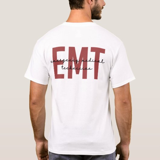 Medische noodtechnicus EMT T-shirt (Achterkant)