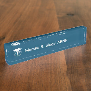Medische Nurse Practitioner Logo Design Naambordje