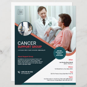 Medische ondersteuningsgroep Flyer Sjabloon