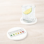 Medische Pain Assessment Tool Zandsteen Onderzetter (Zijkant)