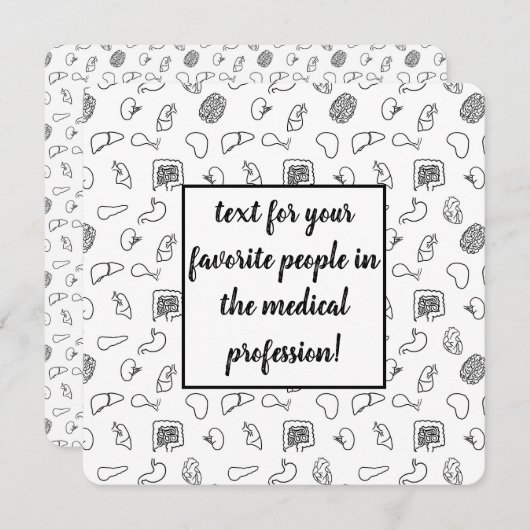 Medische Pattern Kaart (Voorkant / Achterkant)