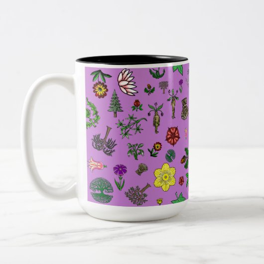 Medische Planten Tweekleurige Koffiemok (Links)