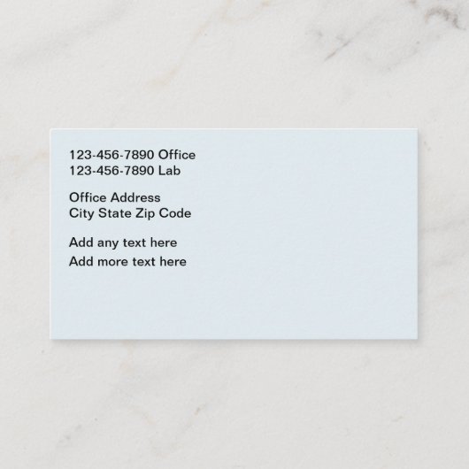 Medische Radiologie Imaging Thema Visitekaartjes (Achterkant)