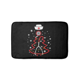 Medische RN NUrse, Vrolijk kerstfeest Badmat