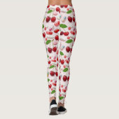 Medische rode kers & roze pil Leggings (Achterkant)