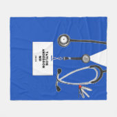 Medische School Afstuderen Afstudeerder Fleece Deken (Voorkant (Horizontaal))