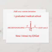 Medische School Afstuderen Kaarten (Voorkant / Achterkant)