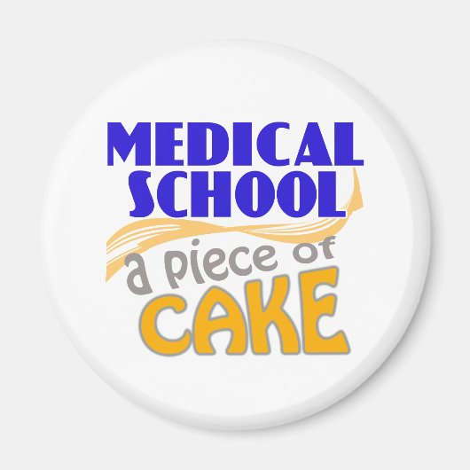 Medische school - Cake-stuk Magneet (Voorkant)