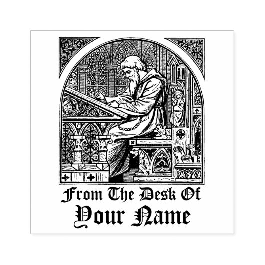 Medische Sjabloon van het Schrift van Scriptorium Rubberstempel (Afrduk)