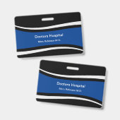 Medische staf Modern ID-badges Badge (Voor- en achterkant)