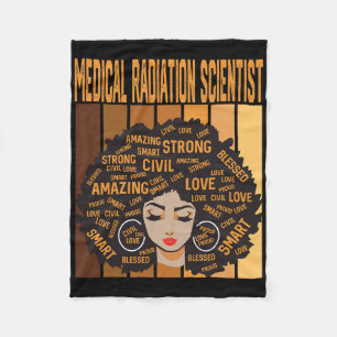 Medische stralingswetenschapper Black History Mont Fleece Deken