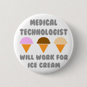 Medische techniek ... Werkt voor Ice Cream Ronde Button 5,7 Cm