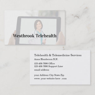 Medische Telehealth Telemedicine Diensten Visitekaartje