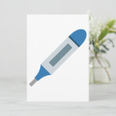 Medische thermometer kaart (Staand voorkant)