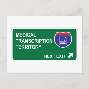 Medische transcriptie Volgende uitgang Briefkaart