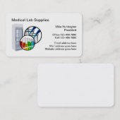 Medische uitrusting van het laboratorium visitekaartje (Voorkant / Achterkant)