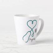 Medische verpleegschool Afstuderen Monogram Latte Mok (Rechterhoek)