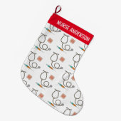 Medische verpleegster grote kerstsok (Voorkant (Hangend))