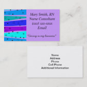 Medische Visitekaartjes Bubbles en Waves (Voorkant / Achterkant)