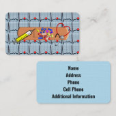 Medische Visitekaartjes EKG Strips (Voorkant / Achterkant)