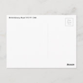 Medische vrouw die ronddraait met spindle en perso briefkaart (Achterkant)