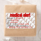 Medische waarschuwing Autisme Awareness Labels (Insitu)