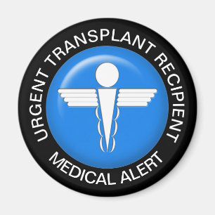 Medische waarschuwing magneet - Transplant Recipie