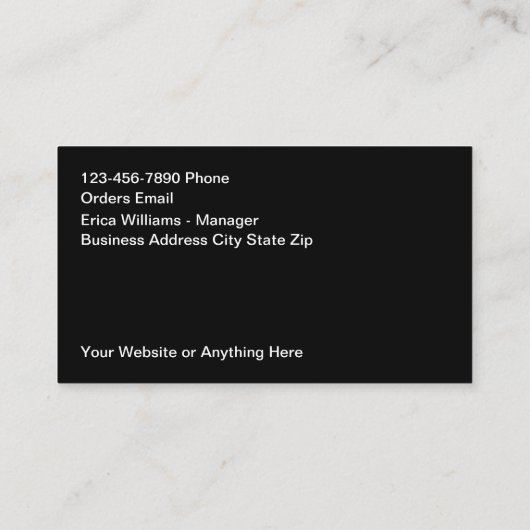 Medische werkzaamheden Uniforme verkoop en service Visitekaartje (Achterkant)