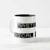 Medische wetenschappen tweekleurige koffiemok (Voorkant links)