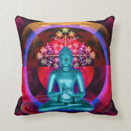 Meditatie Blue Buddha Sierkussen