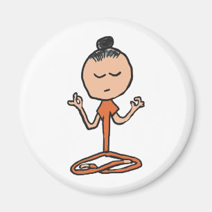 Meditatie boeddhist magneet