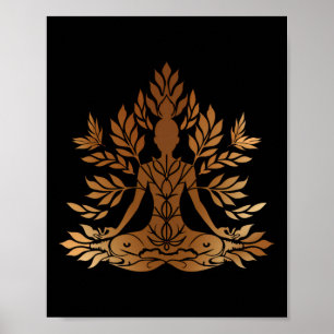 Meditatie Boom Spiritualiteit Zen Boeddha Yoga Lev Poster
