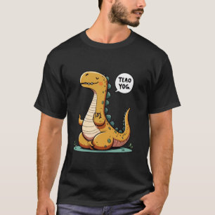 Meditatie Dinosaurus Yoga Houding Ontspannend Dier T-shirt