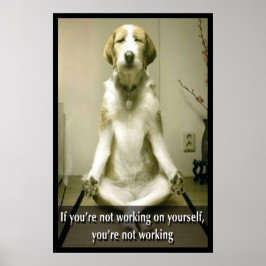 Meditatie Dog Poster