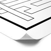 Meditatie-/dompelsymbool Poster (Hoek)