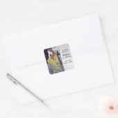 Meditatie door Eugene Grasset Vierkante Sticker (Envelop)