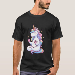 Meditatie Eenhoorn Yoga Houding Ontspannend Dier T-shirt