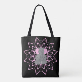 Meditatie Elephant Yoga Mandala Design Canvas tas