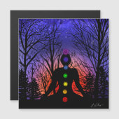 Meditatie en de bomen op een sterrennacht (Voorkant / Achterkant)