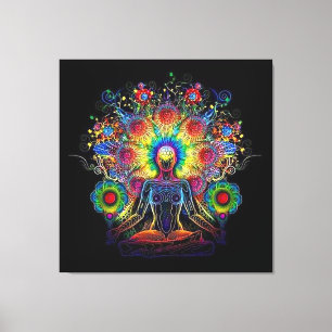 Meditatie en sereniteit canvas afdruk
