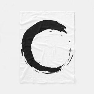 Meditatie Enso Cirkel Mindfulness Boeddha Boeddhis Fleece Deken