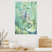 Meditatie fee fantasy kunstwerk door Molly Harriso Poster (Keuken)