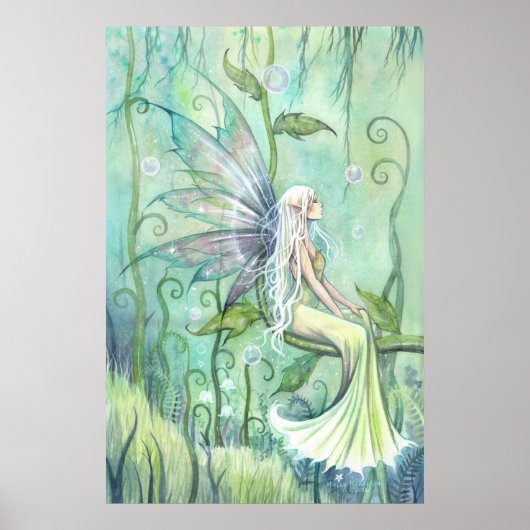 Meditatie fee fantasy kunstwerk door Molly Harriso Poster (Voorkant)